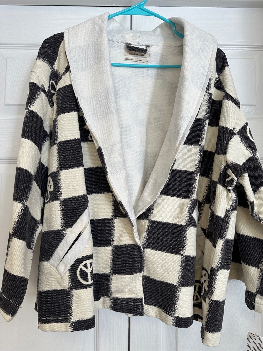 Urban Outfitters Women’s Mushroom/ Peace Sign Jacket Small (NWT)